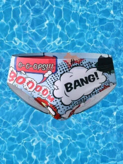 Mens Printing Drawstring Sexy Bikini Swim Briefs(Mens Printing Drawstring Sexy Bikini Swim Briefs)