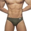 Men's Color Block Swim Briefs With Removable Pad(Mens Color Block Swim Briefs With Removable Pad)
