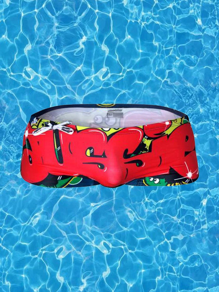 Men's Beach Print Quick Dry Boxer Swim Trunks(Mens Beach Print Quick Dry Boxer Swim Trunks) 2 Men's Beach Print Quick Dry Boxer Swim Trunks(Mens Beach Print Quick Dry Boxer Swim Trunks) - Image 2