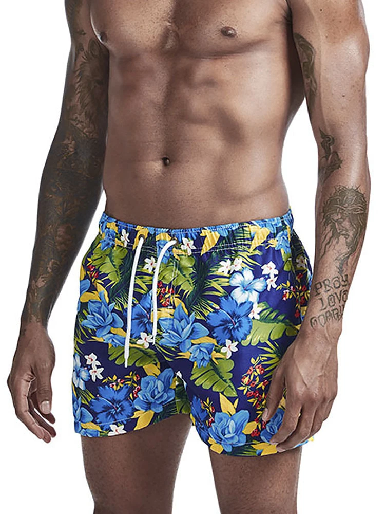 Mens Tropical Print Drawstring Quick Dry Board Shorts(Mens Tropical Print Drawstring Quick Dry Board Shorts) 18 Mens Tropical Print Drawstring Quick Dry Board Shorts(Mens Tropical Print Drawstring Quick Dry Board Shorts) - Image 18