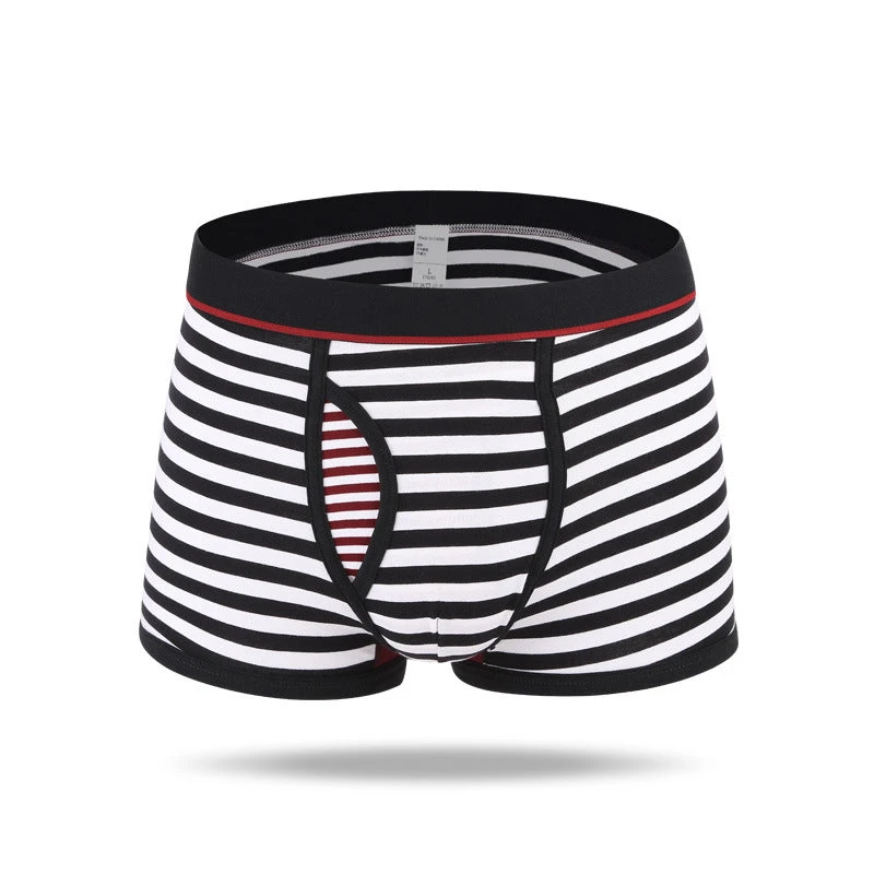 Men's Striped Cotton Sports Boxer Briefs(Mens Striped Cotton Sports Boxer Briefs) 17 Men's Striped Cotton Sports Boxer Briefs(Mens Striped Cotton Sports Boxer Briefs) - Image 17