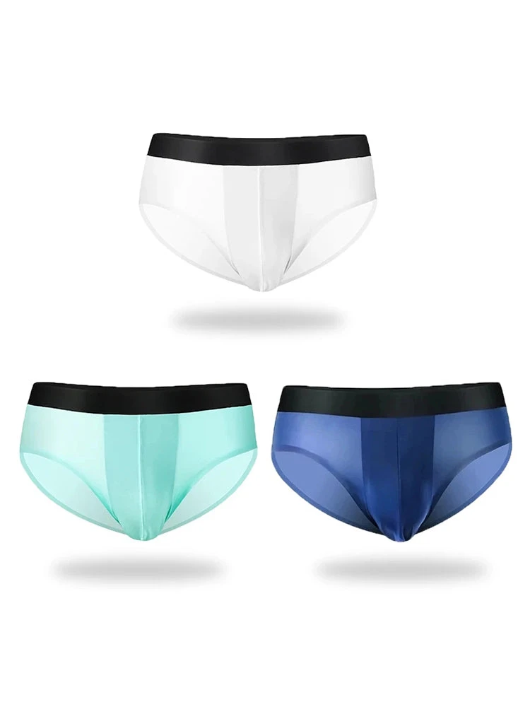 3 Pack Double Layer Silk Snug-fit Men's Underwear(3 Pack Double Layer Silk Snug Fit Mens Underwear Mrsaker) 2 3 Pack Double Layer Silk Snug-fit Men's Underwear(3 Pack Double Layer Silk Snug Fit Mens Underwear Mrsaker) - Image 2