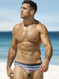 Mens Swimwear Printed Summer Swim Briefs(Mens Swimwear Printed Summer Swim Briefs) -Mr Saker b63c8e86b9bd133dbaac29f922756dbd