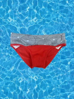 Men's 3D Pouch Low-Rise Sexy Swim Brief(Mens 3d Pouch Low Rise Sexy Swim Brief)