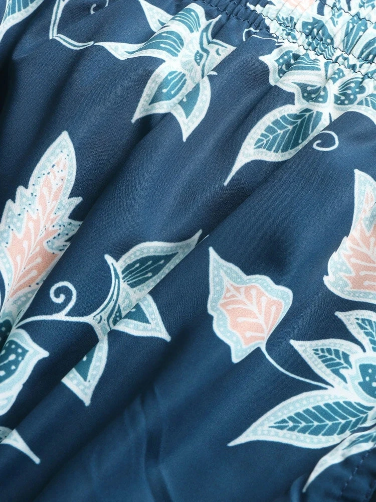 Mens Quick Drying Floral Printed Beach Board Shorts(Mens Quick Drying Floral Printed Beach Board Shorts) 15 Mens Quick Drying Floral Printed Beach Board Shorts(Mens Quick Drying Floral Printed Beach Board Shorts) - Image 15