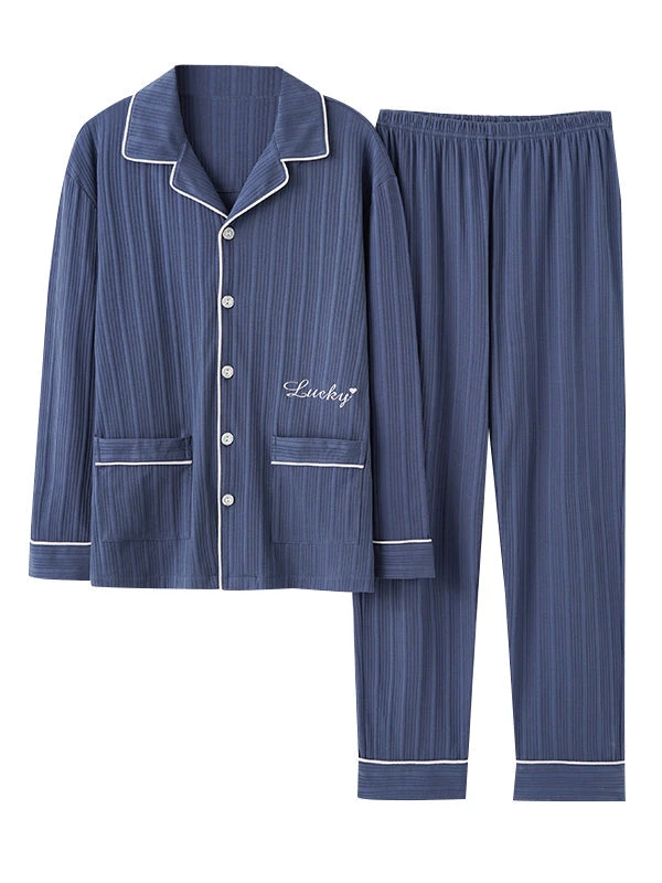 Men's Cotton Knit Classic Pajamas Set(Mens Cotton Knit Classic Pajamas Set) 1 Men's Cotton Knit Classic Pajamas Set(Mens Cotton Knit Classic Pajamas Set)