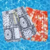 Men's Breathable Print Elastic Waist Beach Shorts(Mens Breathable Print Elastic Waist Beach Shorts)
