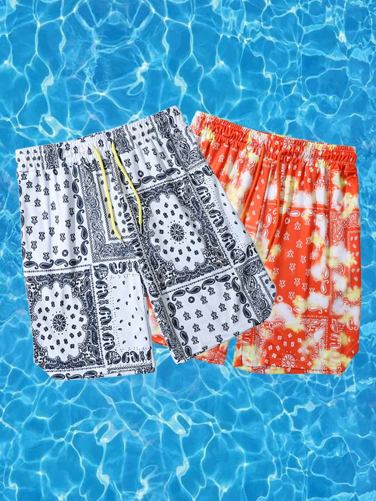 Men's Breathable Print Elastic Waist Beach Shorts(Mens Breathable Print Elastic Waist Beach Shorts) 1 Men's Breathable Print Elastic Waist Beach Shorts(Mens Breathable Print Elastic Waist Beach Shorts)