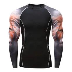 Mens Elastic Sport Training Quick Drying Printing Tops(Mens Elastic Sport Training Quick Drying Printing Tops) -Mr Saker c2f64d01f8da572951903e7adfdfd7ba