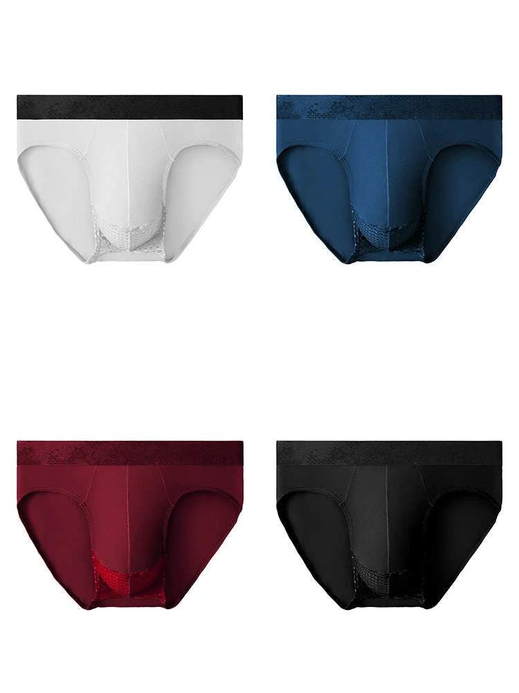 4 Pack Men's Comfortable Thin Pouch Breathable Mesh Briefs(4 Pack Mens Thin Ultra Breathable Mesh Underwear Briefs Mrsaker) 19 4 Pack Men's Comfortable Thin Pouch Breathable Mesh Briefs(4 Pack Mens Thin Ultra Breathable Mesh Underwear Briefs Mrsaker) - Image 19