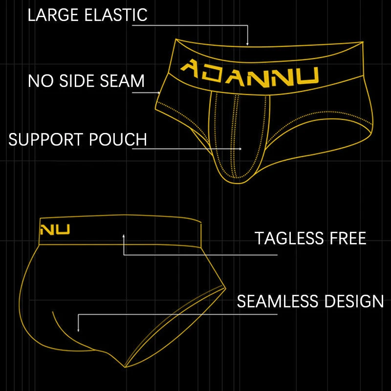 2 Pack Cotton 3D Large Pouch Men's Underwear(2 Pack Cotton 3d Large Pouch Mens Underwear) 9 2 Pack Cotton 3D Large Pouch Men's Underwear(2 Pack Cotton 3d Large Pouch Mens Underwear) - Image 9