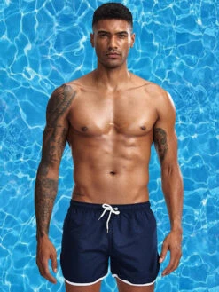 Men Beach Board Shorts Running Summer Casual Swimwear(Men Beach Board Shorts Running Summer Casual Swimwear)