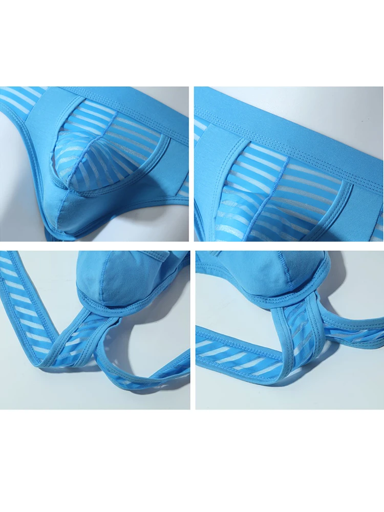 Men’s Sexy Striped Hollow Jockstrap With Separate Pouch(Men S Sexy Striped Hollow Jockstrap With Separate Pouch) 3 Men’s Sexy Striped Hollow Jockstrap With Separate Pouch(Men S Sexy Striped Hollow Jockstrap With Separate Pouch) - Image 3