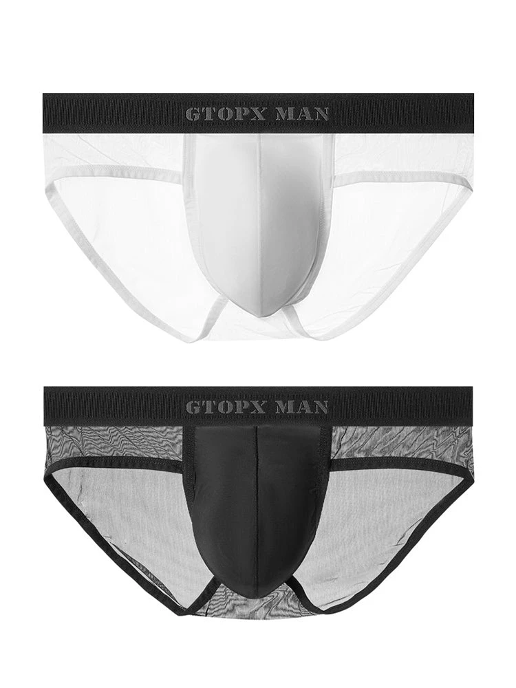 2 Pack Men's Ice Silk Semi-Transparent Mesh U-Convex Pouch Breathable Sexy Sport Briefs(2 Pack Mens Ice Silk Semi Transparent Mesh U Convex Pouch Breathable Sexy Sport Briefs) 14 2 Pack Men's Ice Silk Semi-Transparent Mesh U-Convex Pouch Breathable Sexy Sport Briefs(2 Pack Mens Ice Silk Semi Transparent Mesh U Convex Pouch Breathable Sexy Sport Briefs) - Image 14