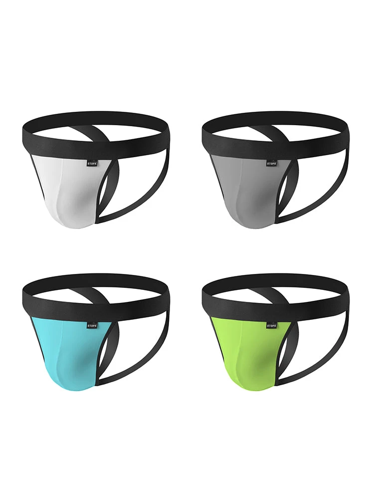 4-pack Men's Ice Silk Quick-Dry Breathable Mesh Jockstrap(4 Pack Mens Ice Silk Quick Dry Breathable Mesh Jockstrap) 13 4-pack Men's Ice Silk Quick-Dry Breathable Mesh Jockstrap(4 Pack Mens Ice Silk Quick Dry Breathable Mesh Jockstrap) - Image 13