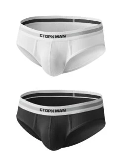 2-Pack Men's Threaded Design Breathable Comfort Low-Rise Thin U-convex Briefs(Mens Threaded Design Breathable Comfort Low Rise Thin U Convex Briefs) -Mr Saker color 1 40acc2c5 87fc 42d1 b773 deff0f802aa2