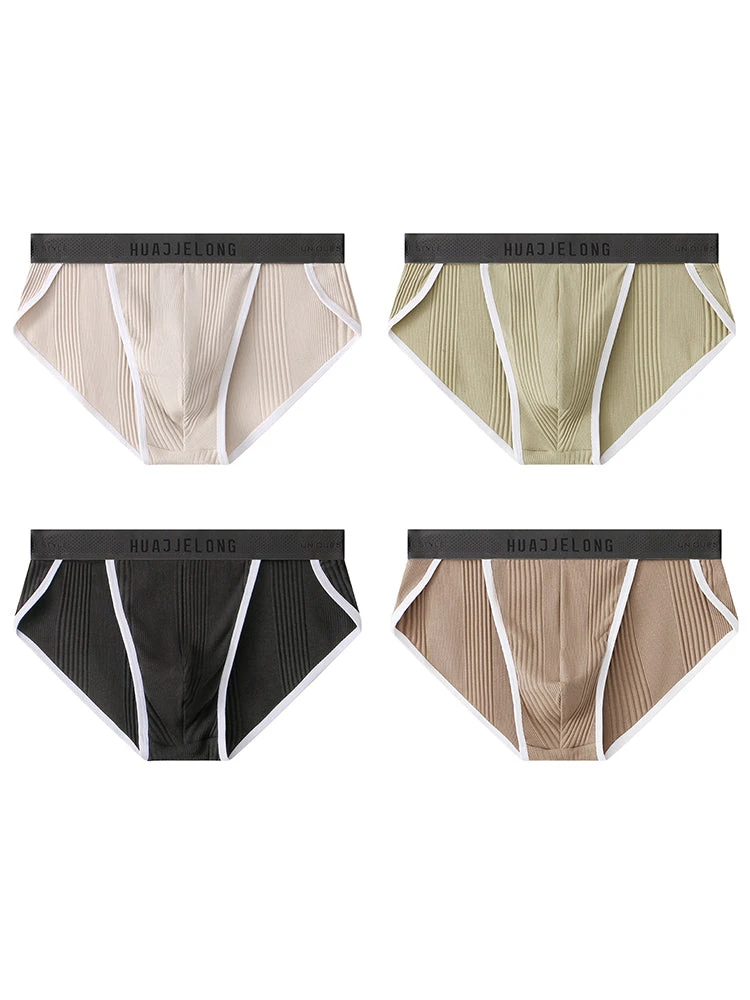 4 Pack Men's Solid Color Cotton Breathable Trendy Briefs(4 Pack Mens Solid Color Cotton Breathable Trendy Briefs) 11 4 Pack Men's Solid Color Cotton Breathable Trendy Briefs(4 Pack Mens Solid Color Cotton Breathable Trendy Briefs) - Image 11