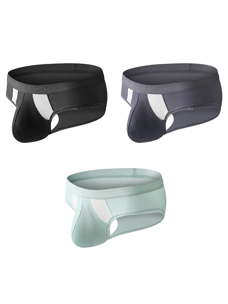 3 Pack Men's Low-Rise Ice Silk High-Stretch U-Convex Large Pouch Briefs(3 Pack Mens Low Rise Ice Silk High Stretch U Convex Large Pouch Briefs) 14 3 Pack Men's Low-Rise Ice Silk High-Stretch U-Convex Large Pouch Briefs(3 Pack Mens Low Rise Ice Silk High Stretch U Convex Large Pouch Briefs) - Image 14