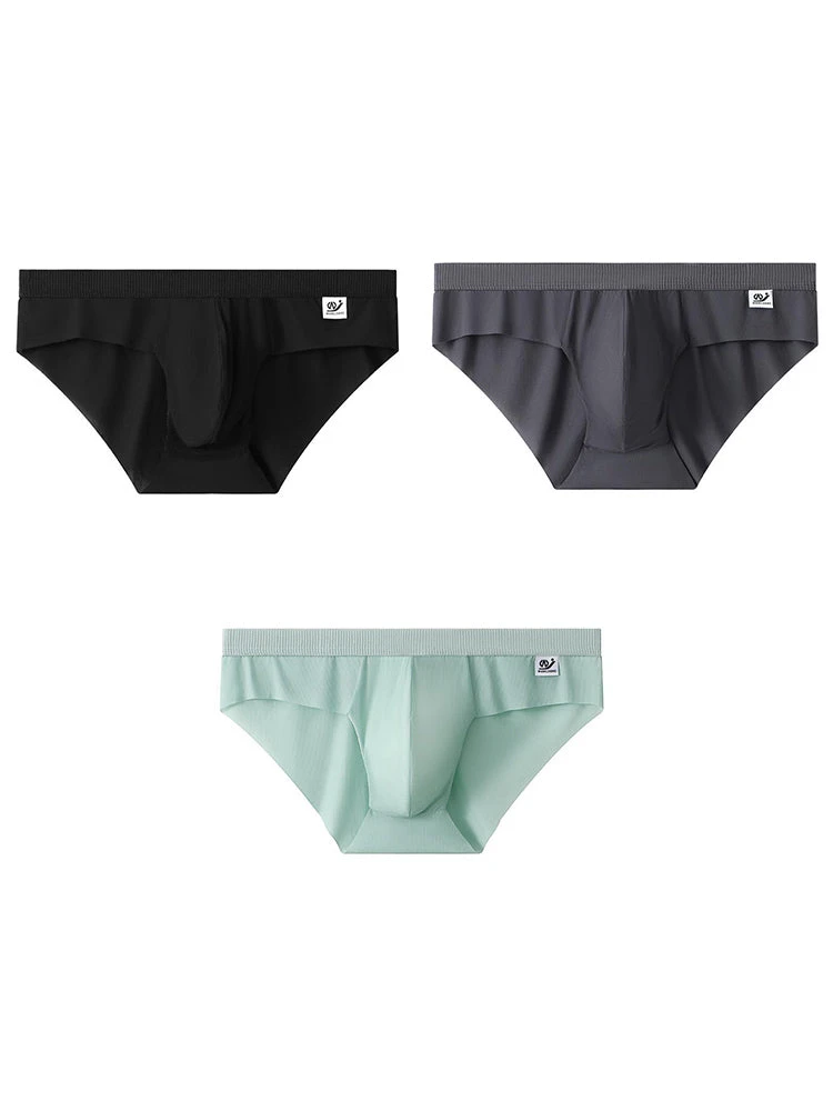 3 Pack Men's Ultra-Thin Breathable Ribbed Ice Silk Briefs(3 Pack Mens Ultra Thin Breathable Ribbed Ice Silk Briefs) 17 3 Pack Men's Ultra-Thin Breathable Ribbed Ice Silk Briefs(3 Pack Mens Ultra Thin Breathable Ribbed Ice Silk Briefs) - Image 17