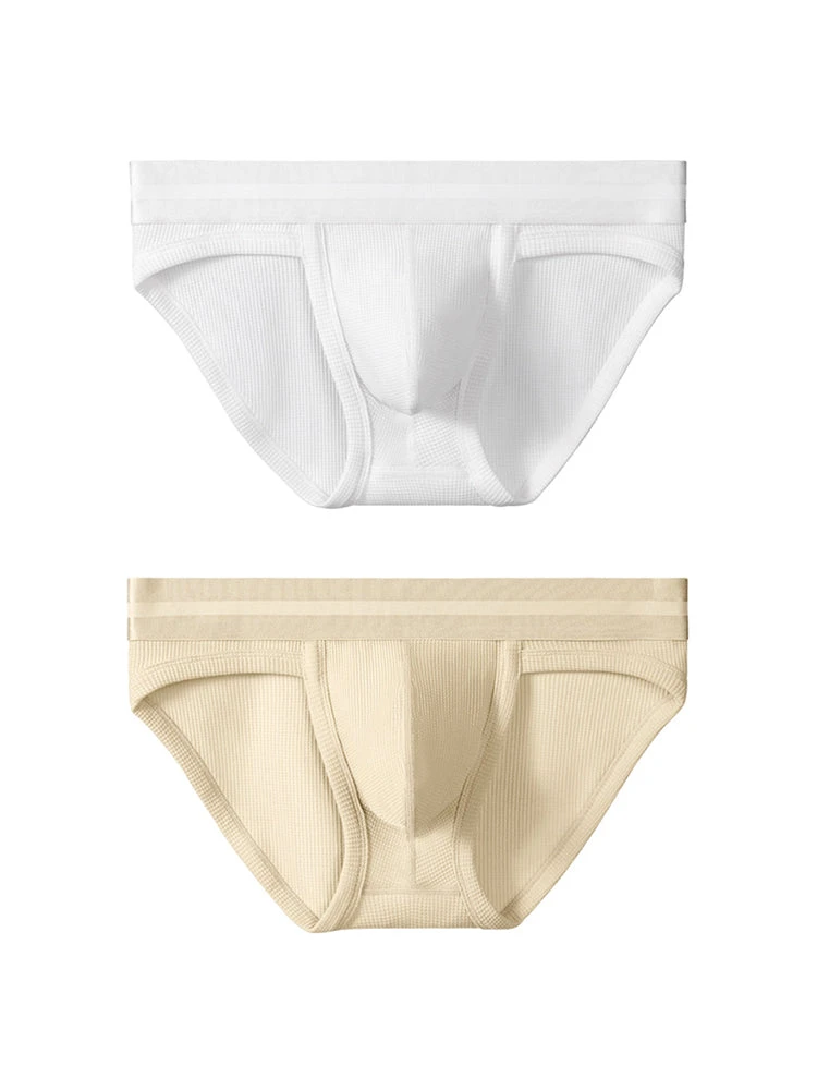 2 Pack Men's Waffle-Knit Cotton Separable Scrotum Support Briefs(2 Pack Mens Waffle Cotton Split Briefs With Independent Inner Pockets) 20 2 Pack Men's Waffle-Knit Cotton Separable Scrotum Support Briefs(2 Pack Mens Waffle Cotton Split Briefs With Independent Inner Pockets) - Image 20