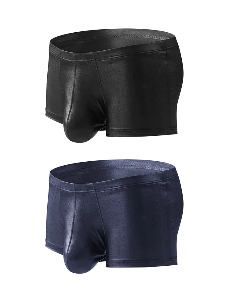 2 Pack Men's Big Pouch Performance Sexy Trunks(2 Pack Mens Leather Big Pouch Performance Sexy Trunks) 11 2 Pack Men's Big Pouch Performance Sexy Trunks(2 Pack Mens Leather Big Pouch Performance Sexy Trunks) - Image 11