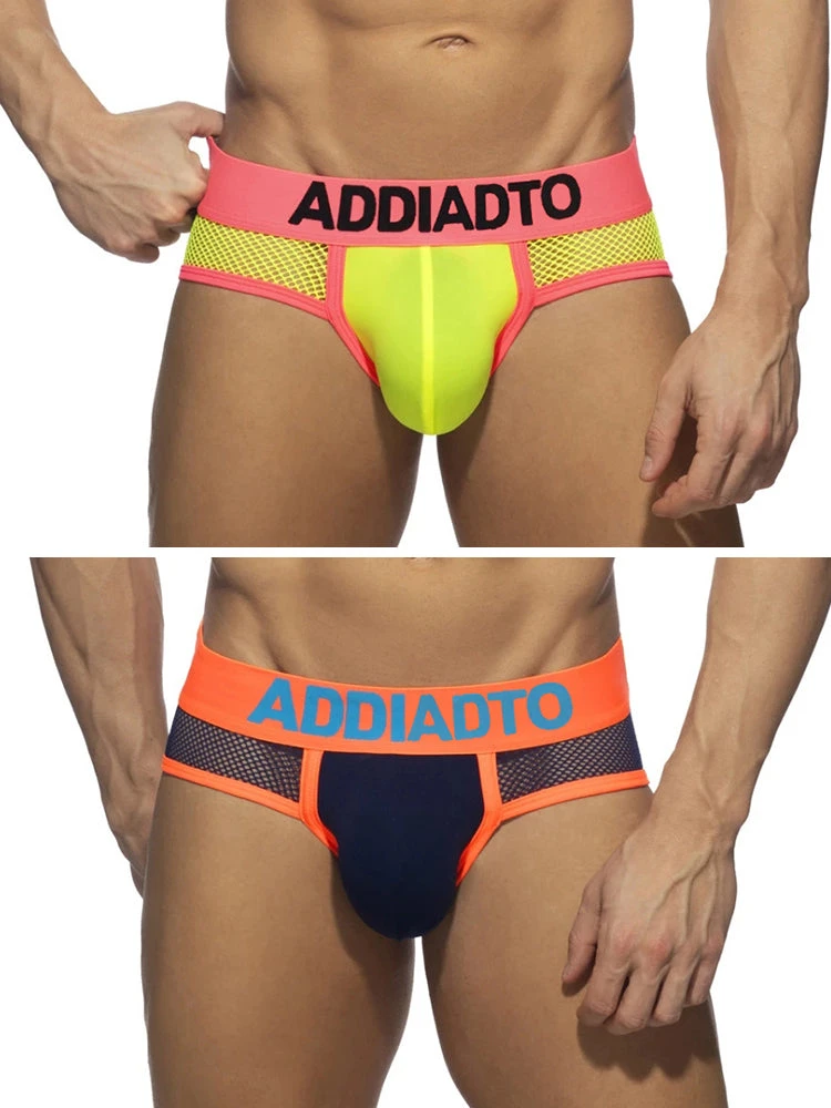 2-pack Men's Neon Mesh High-elastic U-convex Three-dimensional Pouch Sports Briefs(2 Pack Mens Neon Mesh High Elastic U Convex Three Dimensional Pouch Sports Briefs) 13 2-pack Men's Neon Mesh High-elastic U-convex Three-dimensional Pouch Sports Briefs(2 Pack Mens Neon Mesh High Elastic U Convex Three Dimensional Pouch Sports Briefs) - Image 13