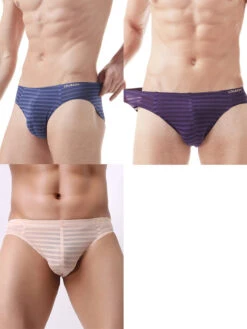 3 Pack Men's Mesh Nylon Breathable Solid Color Bikini(3 Pack Mens Mesh Nylon Breathable Solid Color Bikini) 38 3 Pack Men's Mesh Nylon Breathable Solid Color Bikini(3 Pack Mens Mesh Nylon Breathable Solid Color Bikini) -Mr Saker color 2 5320fa87 d090 4567 a2ce 8f54201aaf3a