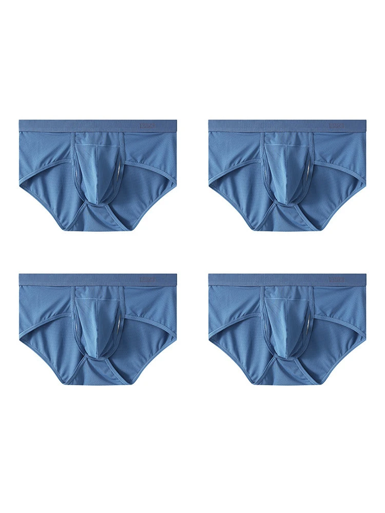 4 Pack Men's Large Pouch Separation Ice Silk Briefs(4 Pack Mens Large Pouch Separation Ice Silk Briefs) 13 4 Pack Men's Large Pouch Separation Ice Silk Briefs(4 Pack Mens Large Pouch Separation Ice Silk Briefs) - Image 13