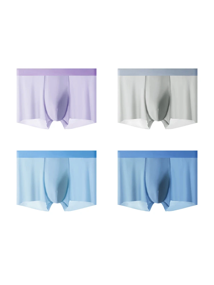 4-Pack Men's Stretch Fit Anti-Odor Seamless Ice Silk Trunks(4 Pack Mens Stretch Fit Anti Odor Seamless Ice Silk Trunks) 19 4-Pack Men's Stretch Fit Anti-Odor Seamless Ice Silk Trunks(4 Pack Mens Stretch Fit Anti Odor Seamless Ice Silk Trunks) - Image 19