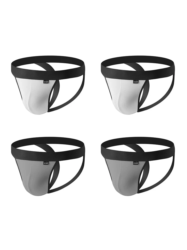 4-pack Men's Ice Silk Quick-Dry Breathable Mesh Jockstrap(4 Pack Mens Ice Silk Quick Dry Breathable Mesh Jockstrap) 14 4-pack Men's Ice Silk Quick-Dry Breathable Mesh Jockstrap(4 Pack Mens Ice Silk Quick Dry Breathable Mesh Jockstrap) - Image 14