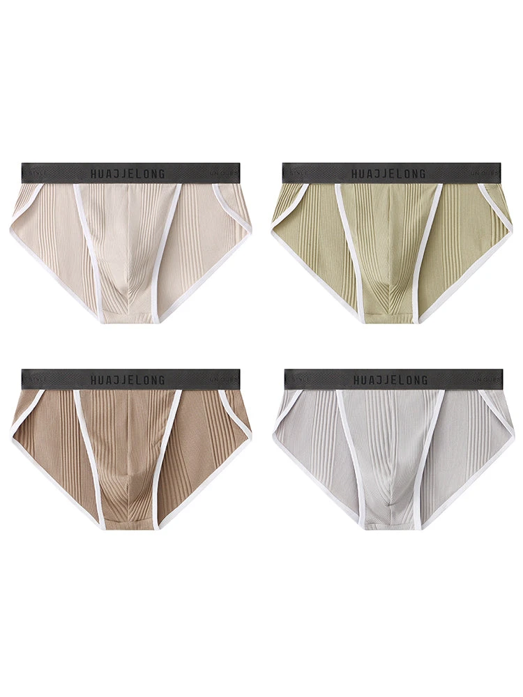 4 Pack Men's Solid Color Cotton Breathable Trendy Briefs(4 Pack Mens Solid Color Cotton Breathable Trendy Briefs) 13 4 Pack Men's Solid Color Cotton Breathable Trendy Briefs(4 Pack Mens Solid Color Cotton Breathable Trendy Briefs) - Image 13