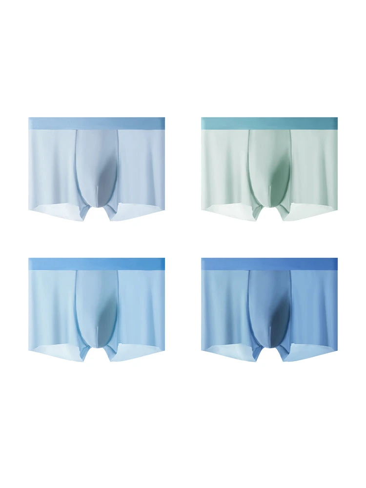 4-Pack Men's Stretch Fit Anti-Odor Seamless Ice Silk Trunks(4 Pack Mens Stretch Fit Anti Odor Seamless Ice Silk Trunks) 20 4-Pack Men's Stretch Fit Anti-Odor Seamless Ice Silk Trunks(4 Pack Mens Stretch Fit Anti Odor Seamless Ice Silk Trunks) - Image 20