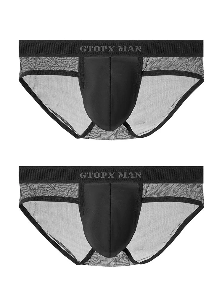 2 Pack Men's Ice Silk Semi-Transparent Mesh U-Convex Pouch Breathable Sexy Sport Briefs(2 Pack Mens Ice Silk Semi Transparent Mesh U Convex Pouch Breathable Sexy Sport Briefs) 16 2 Pack Men's Ice Silk Semi-Transparent Mesh U-Convex Pouch Breathable Sexy Sport Briefs(2 Pack Mens Ice Silk Semi Transparent Mesh U Convex Pouch Breathable Sexy Sport Briefs) - Image 16