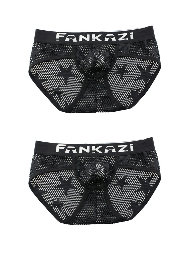 3-pack Men's Sexy Star Mesh Breathable Hollow U-shaped Convex Pouch Briefs(3 Pack Mens Sexy Star Mesh Breathable Hollow U Shaped Convex Pouch Briefs) 15 3-pack Men's Sexy Star Mesh Breathable Hollow U-shaped Convex Pouch Briefs(3 Pack Mens Sexy Star Mesh Breathable Hollow U Shaped Convex Pouch Briefs) - Image 15