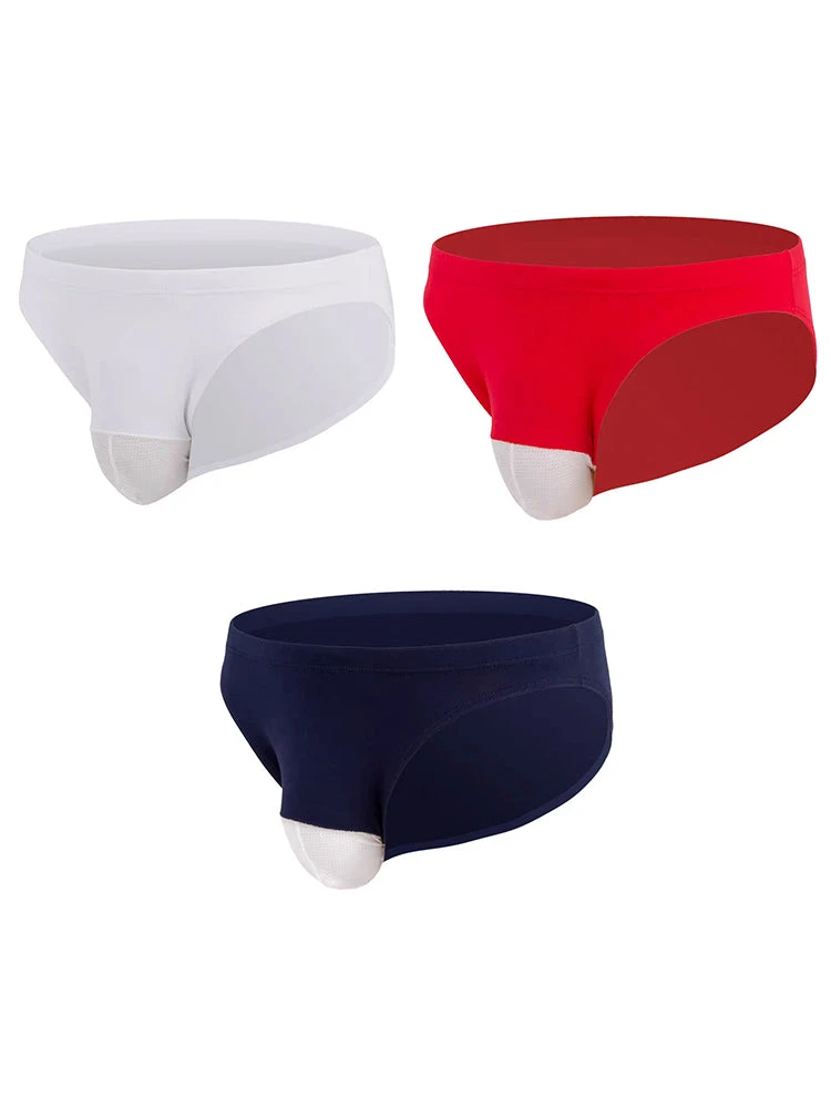 3-pack Men's Sexy Low-rise Mesh Cotton Briefs(3 Pack Mens Sexy Low Rise Mesh Cotton Briefs) 20 3-pack Men's Sexy Low-rise Mesh Cotton Briefs(3 Pack Mens Sexy Low Rise Mesh Cotton Briefs) - Image 20
