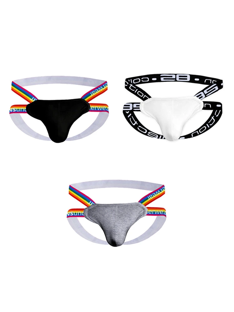 3-pack Men's Rainbow Cotton Thong(3 Pack Mens Rainbow Cotton Thong) 14 3-pack Men's Rainbow Cotton Thong(3 Pack Mens Rainbow Cotton Thong) - Image 14