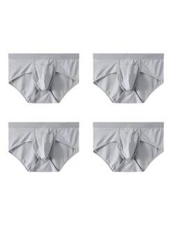4 Pack Men's Large Pouch Separation Ice Silk Briefs(4 Pack Mens Large Pouch Separation Ice Silk Briefs) 30 4 Pack Men's Large Pouch Separation Ice Silk Briefs(4 Pack Mens Large Pouch Separation Ice Silk Briefs) -Mr Saker color 4 2c437569 f8cc 4d9d ae49 31421c5758af