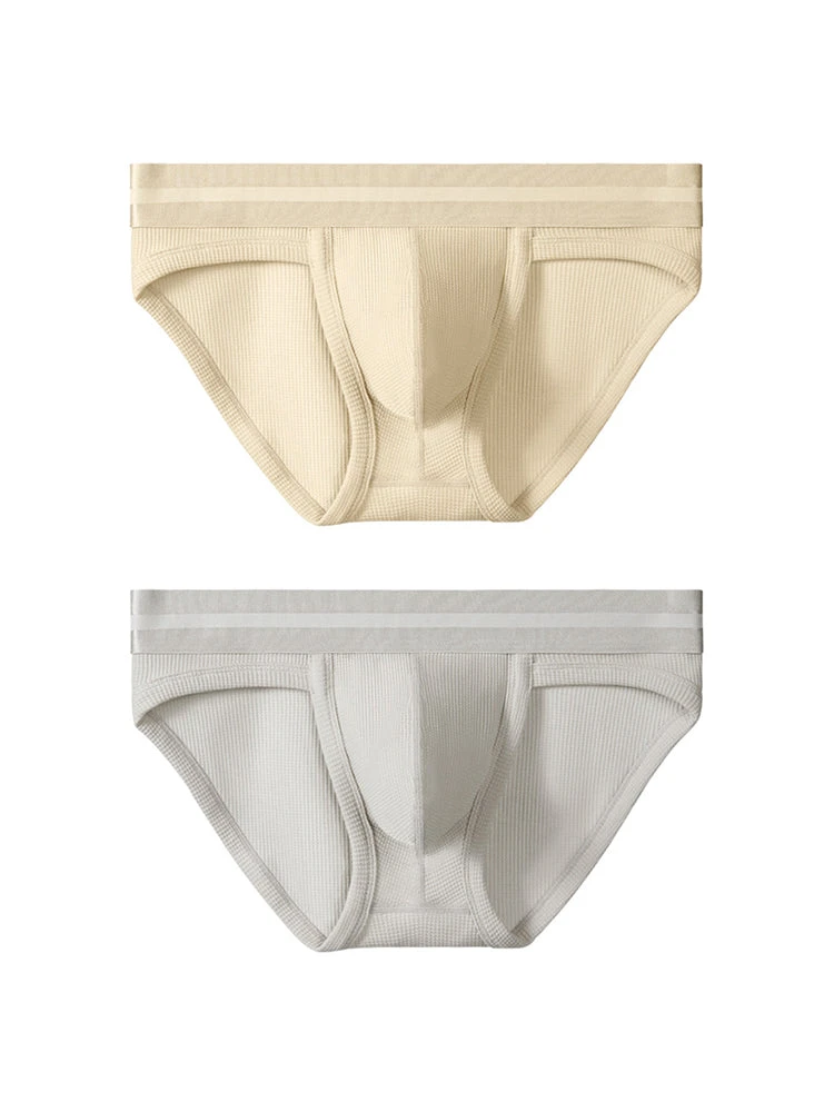 2 Pack Men's Waffle-Knit Cotton Separable Scrotum Support Briefs(2 Pack Mens Waffle Cotton Split Briefs With Independent Inner Pockets) 19 2 Pack Men's Waffle-Knit Cotton Separable Scrotum Support Briefs(2 Pack Mens Waffle Cotton Split Briefs With Independent Inner Pockets) - Image 19