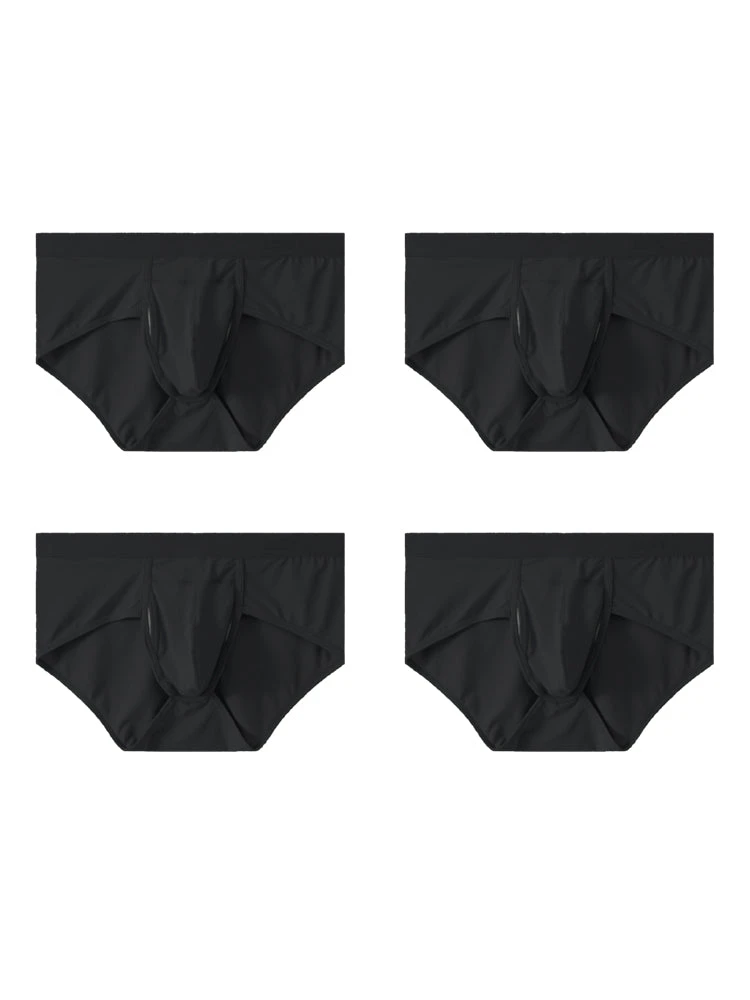 4 Pack Men's Large Pouch Separation Ice Silk Briefs(4 Pack Mens Large Pouch Separation Ice Silk Briefs) 16 4 Pack Men's Large Pouch Separation Ice Silk Briefs(4 Pack Mens Large Pouch Separation Ice Silk Briefs) - Image 16