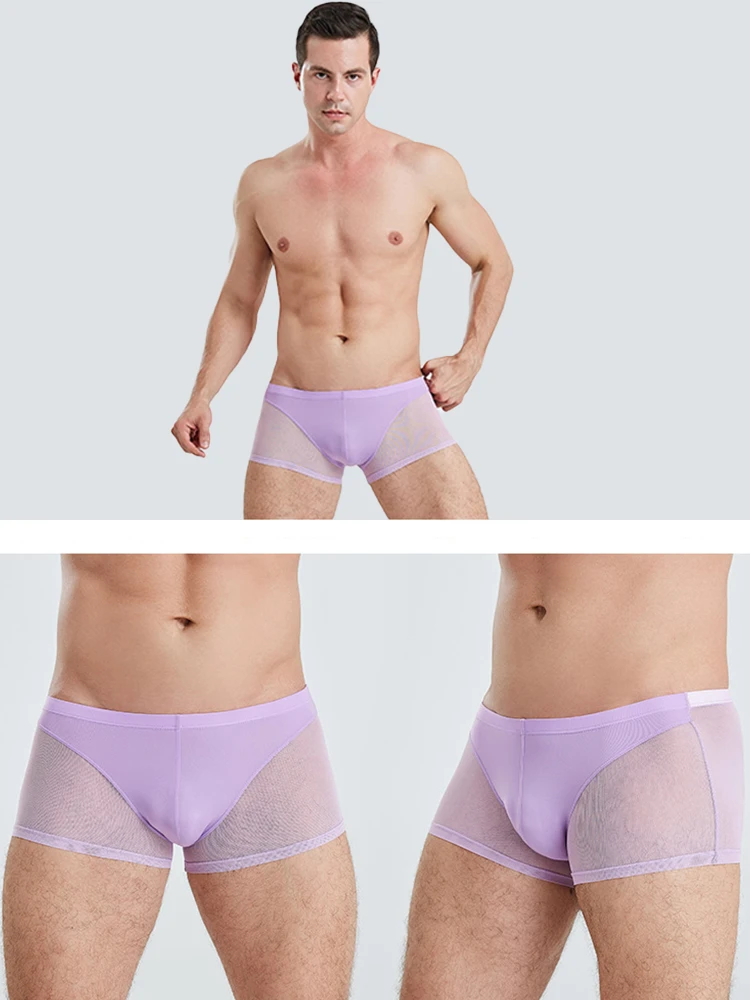 Sexy Panelled Mesh Trunks For Men(Sexy Panelled Mesh Trunks For Men) 12 Sexy Panelled Mesh Trunks For Men(Sexy Panelled Mesh Trunks For Men) - Image 12