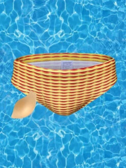 Men's Bold Prints Antibacterial Low-Rise Swim Briefs(Mens Bold Prints Antibacterial Low Rise Swim Briefs)