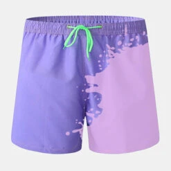 Men Color Changing Heat Reactive Board Shorts(Men Color Changing Heat Reactive Swim Shorts) -Mr Saker d5b288bff1dfe4a3e244ad331b929ead