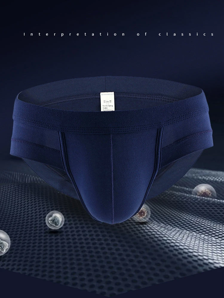 4 Pack Men's Solid Breathable Anti-Pinch Briefs(4 Pack Mens Solid Breathable Anti Pinch Briefs) 8 4 Pack Men's Solid Breathable Anti-Pinch Briefs(4 Pack Mens Solid Breathable Anti Pinch Briefs) - Image 8