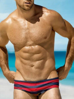 Mens Surfing Striped Swimming Briefs(Mens Surfing Striped Swimming Briefs) -Mr Saker d72d98e729a026a3db7802b57d623c23