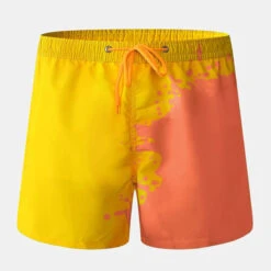 Men Color Changing Heat Reactive Board Shorts(Men Color Changing Heat Reactive Swim Shorts) -Mr Saker db3cc997d980e75853323edfdbd059b8
