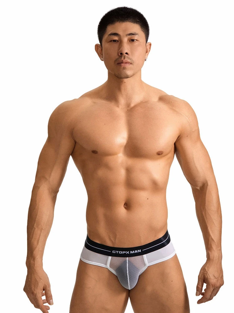 2 Pack Men's Ice Silk Supportive Fit Mesh Briefs(2 Pack Mens Ice Silk Supportive Fit Mesh Briefs) 2 2 Pack Men's Ice Silk Supportive Fit Mesh Briefs(2 Pack Mens Ice Silk Supportive Fit Mesh Briefs) - Image 2