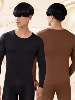 Men's Skin-Friendly Ultra-Thin High-Elastic Anti-Static Thermal Base Layer Tops & Bottoms(Mens Skin Friendly Ultra Thin High Elastic Anti Static Thermal Base Layer Tops Bottoms)