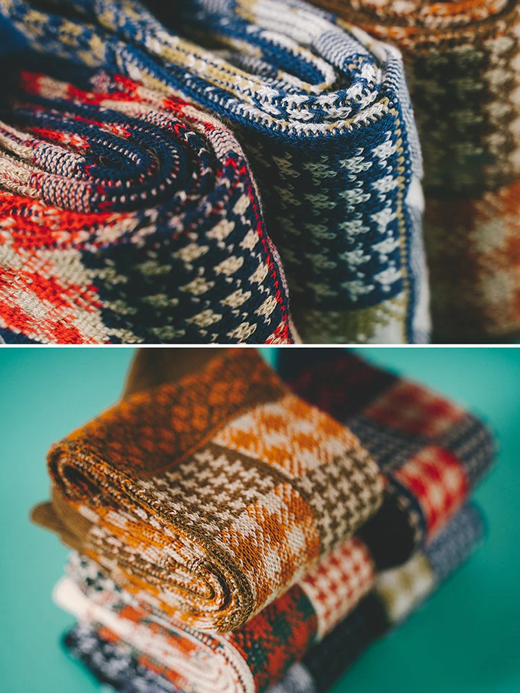 3 Pack Retro Ethnic Jacquard Calf Socks(3 Pack Retro Ethnic Jacquard Calf Socks) 8 3 Pack Retro Ethnic Jacquard Calf Socks(3 Pack Retro Ethnic Jacquard Calf Socks) - Image 8