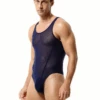 Men's Sexy Mesh Wrestling Singlet Bodysuit(Mens Sexy Mesh Wrestling Singlet Bodysuit)