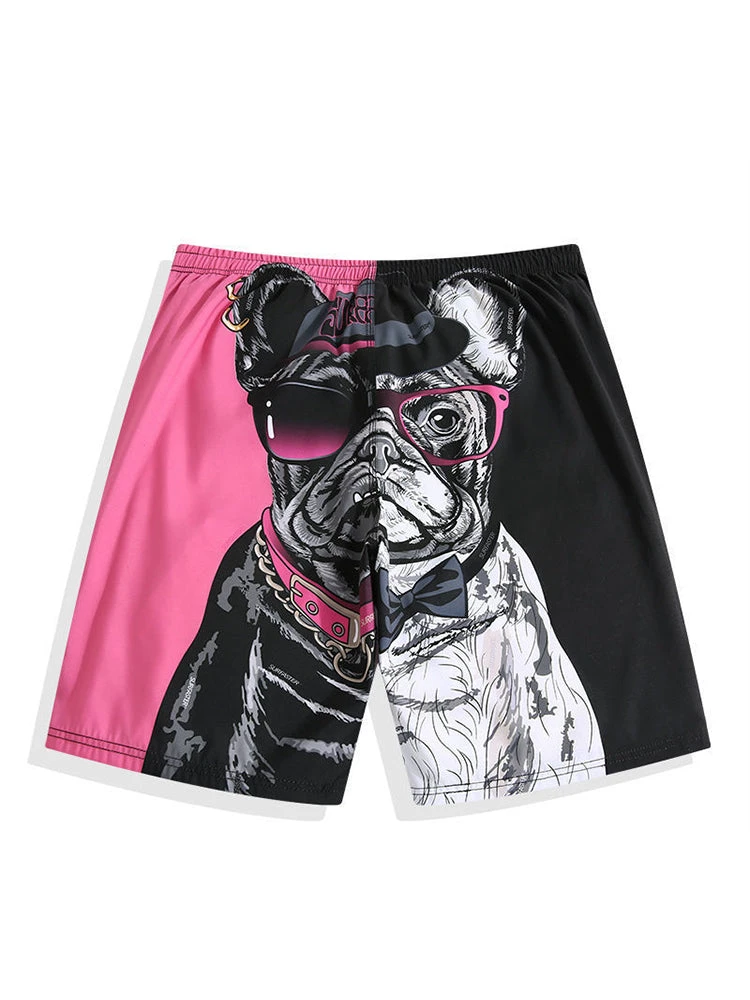 Men Animal Print Drawstring Waist Swim Trunks(Men Animal Print Drawstring Waist Swim Trunks) 4 Men Animal Print Drawstring Waist Swim Trunks(Men Animal Print Drawstring Waist Swim Trunks) - Image 4